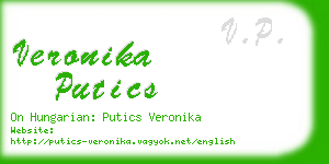 veronika putics business card